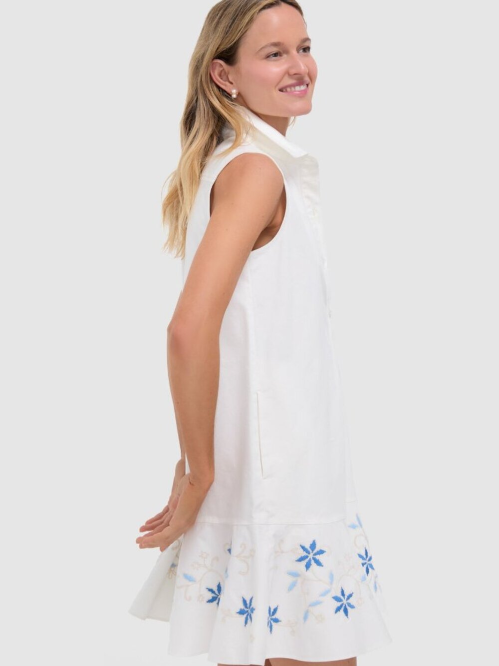 NWT Tuckernuck White Embroidery Sleeveless Callahan Dress